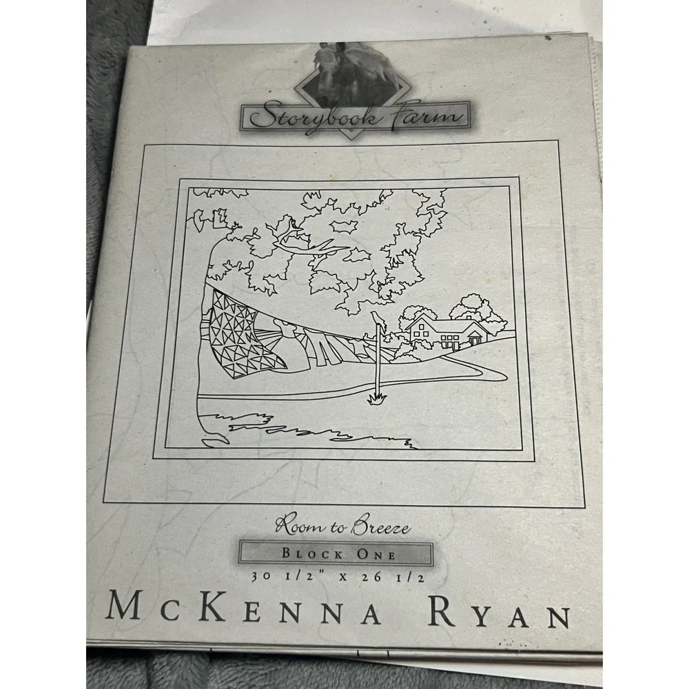 McKenna Ryan Quilt Patterns Lot Storybook Farm Back on the Farm 3 Blocks Cat